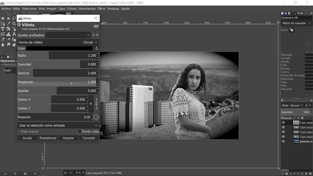 Fotomontaje en Gimp, parte 4