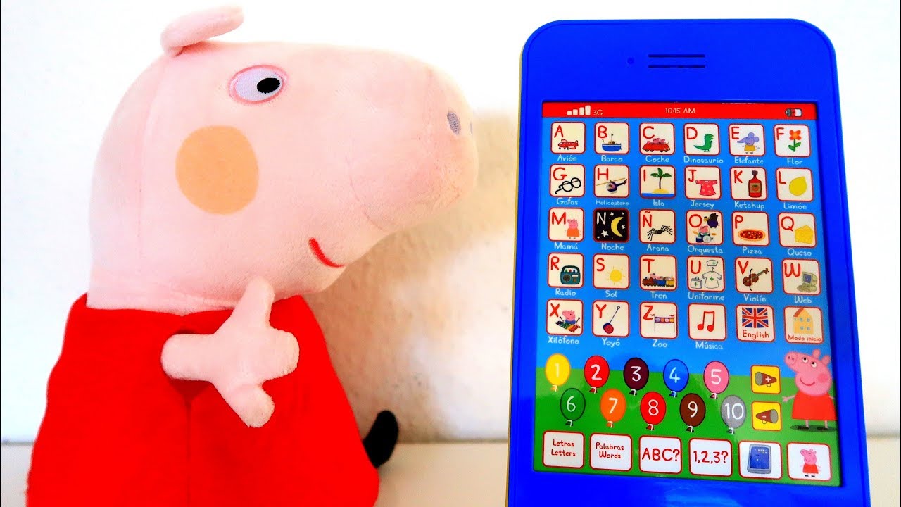 peppa pig learn 123 abc tablet