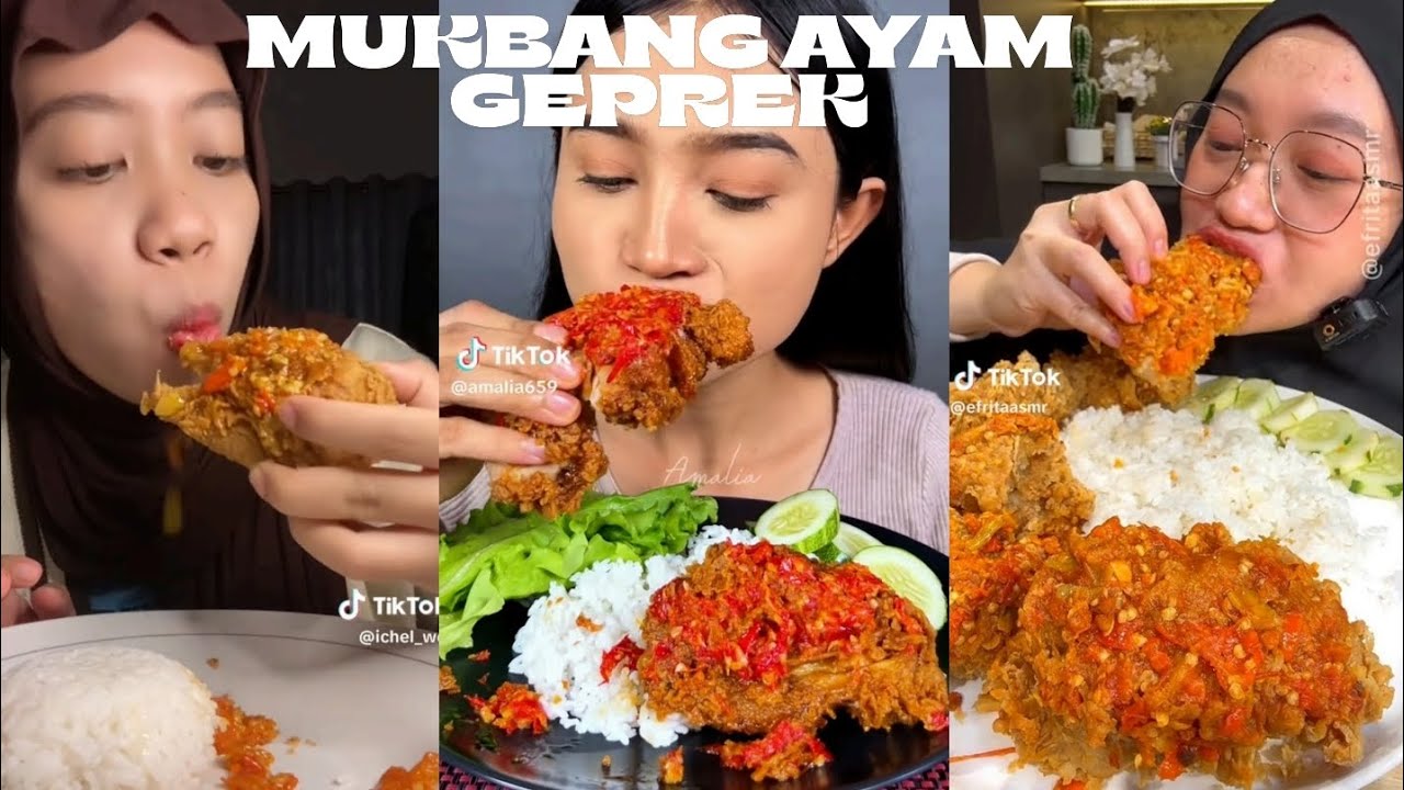 MUKBANG AYAM GEPREK🥵||KOMPILASI MUKBANG TUKTOKERS