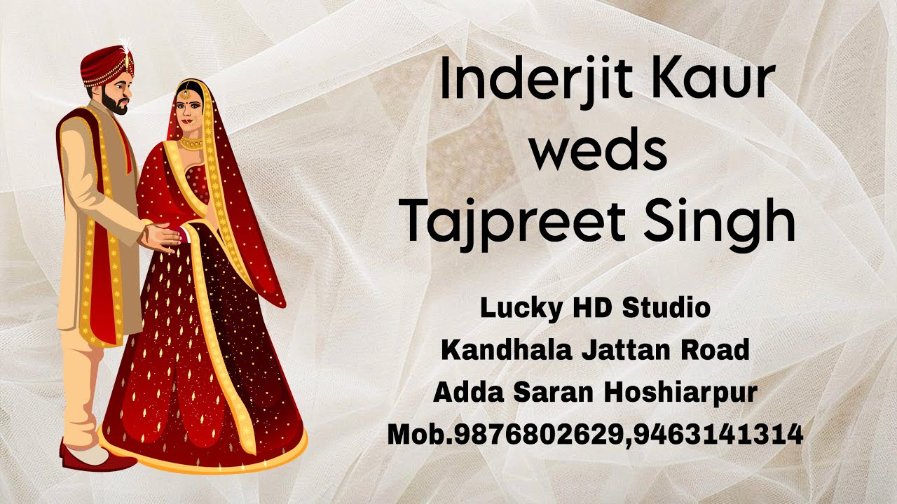 Live Inderji Kaur weds Tajpreet Singh Wedding 1st Day Function