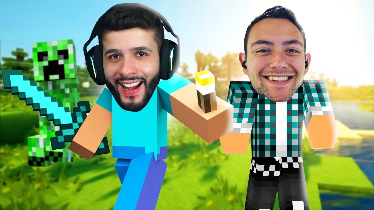 RAF&Atilde;O JOGANDO MINECRAFT COM AMIGOS!