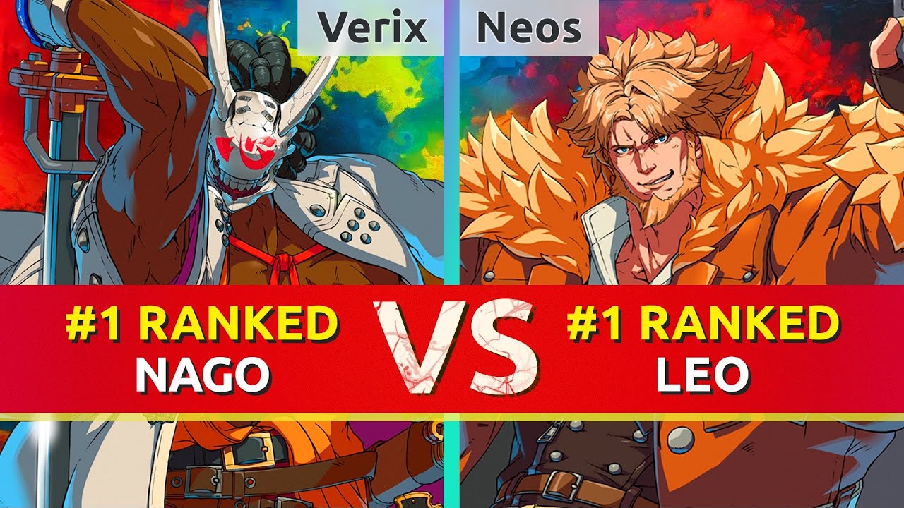 GGST ▰ Verix (#1 Ranked Nagoriyuki) vs Neos (#1 Ranked Leo). High Level Gameplay
