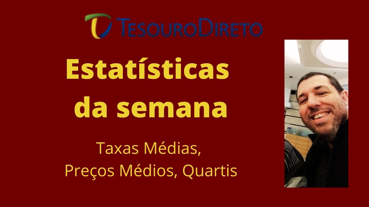 Estatísticas no Tesouro Direto  - queda forte de taxas!