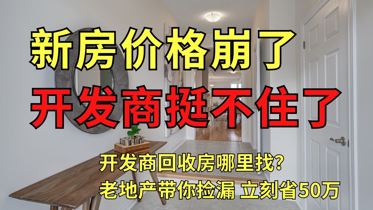 开发商急清库存！新房竟然卖二手价！房价倒挂割开发商韭菜？