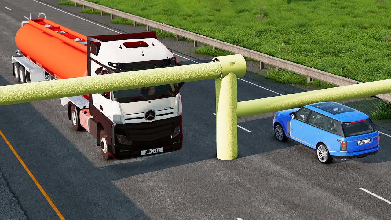 Cars vs Low Pipes ▶️ BeamNG Drive