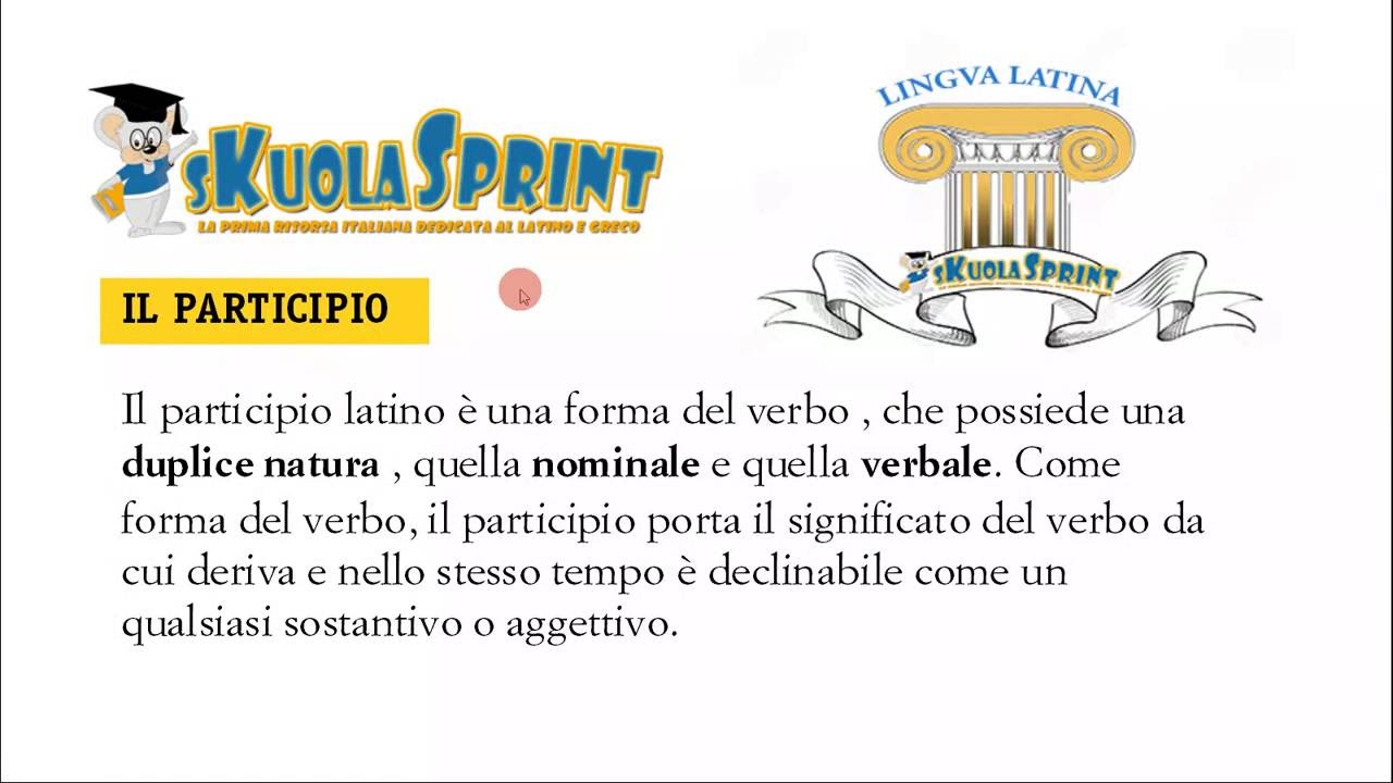 Il participio latino