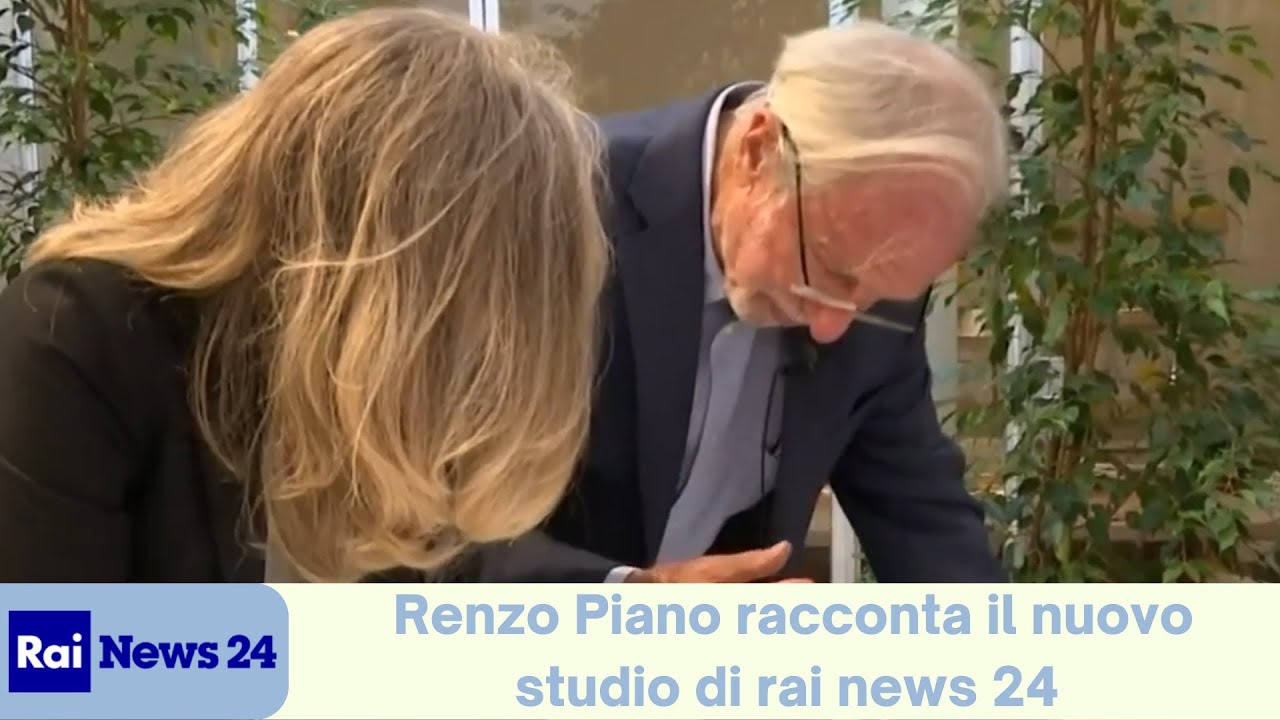 Rai news 24 | Giovanna botterei intervista Renzo Piano che racconta il nuovo studio