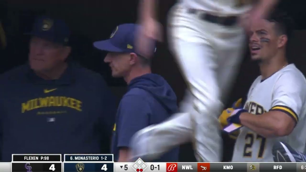 Andruw Monasterio clubs a solo home run
