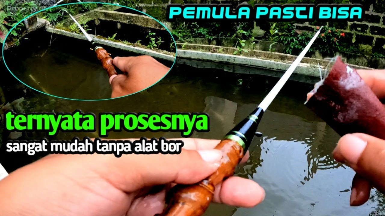 Cara paling mudah membuat joran super lentur || Untuk mancing uceng, wader, nilem (micro fishing)