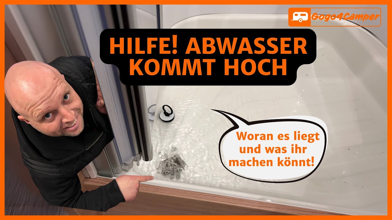 Abflussproblem im Wohnwagen / Wohnmobil? Wenn das Abwasser nicht abläuft, probiere DAS!