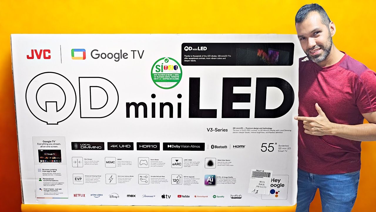 Televisor 4K JVC QD Mini LED con Google TV / V3 SERIES (LT 55KM958)