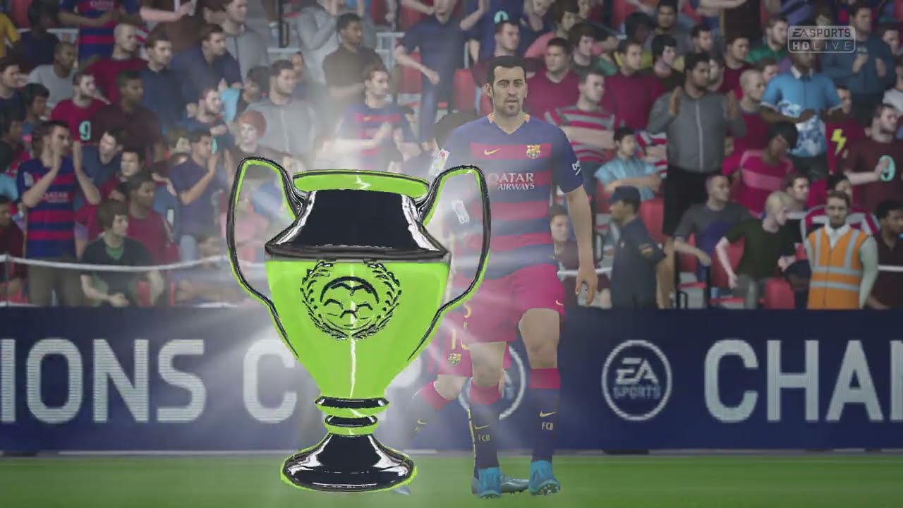 FIFA 16 Manager Career Mode Barcelona vs Man Utd Champions Cup