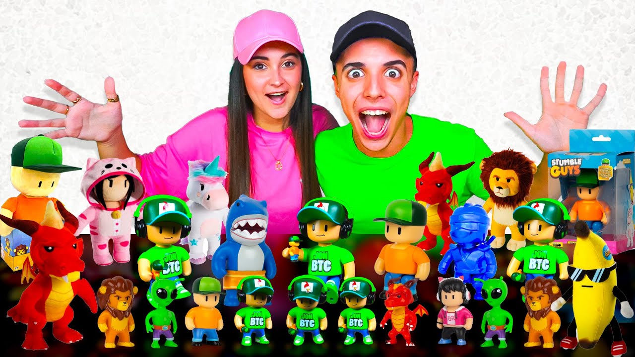 Compramos 100 Figuras de Stumble Guys en la Vida Real!