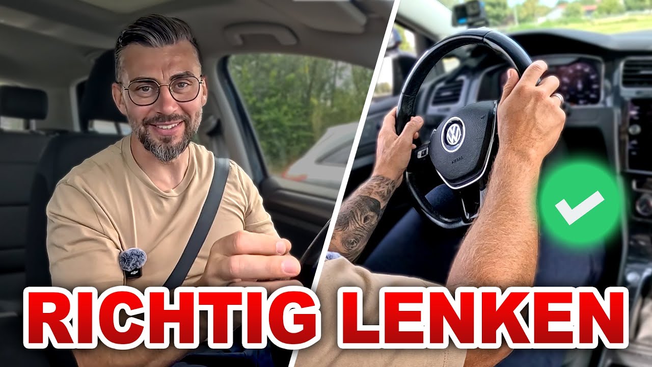 Richtig lenken – so geht’s! 🫵 Die richtige Lenkradhaltung  l die besten Tipps für Fahrschüler