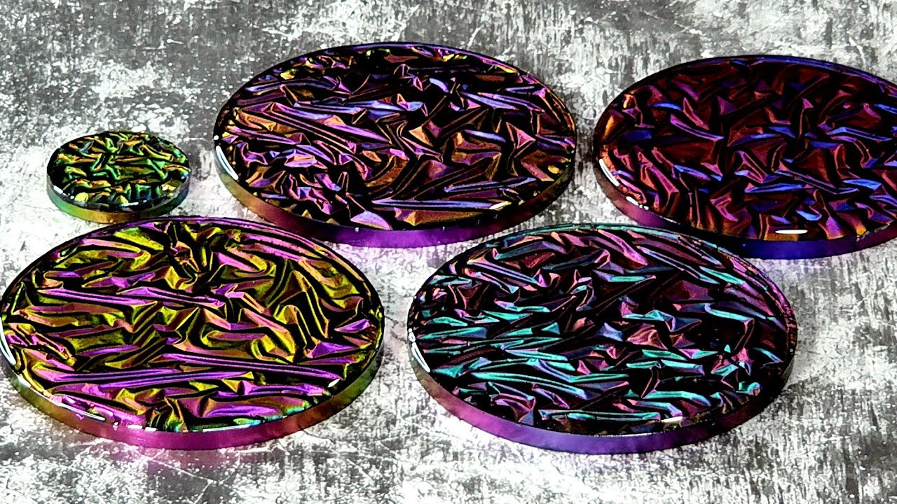 #1558 Простые подставки из смолы «Crushed Velvet» с моей новой формой