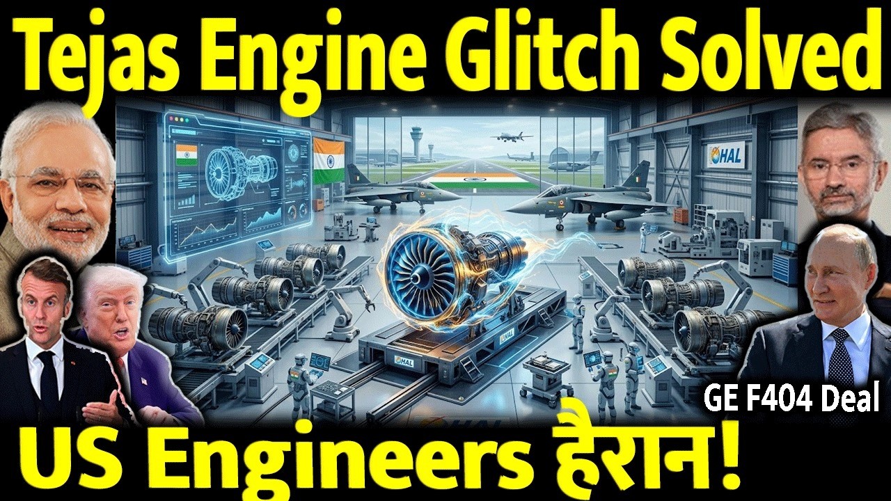 US Engineers Stunned! 🇮🇳 Tejas Mk1A Engine Glitch Solved | India GE F404 Deal Update
