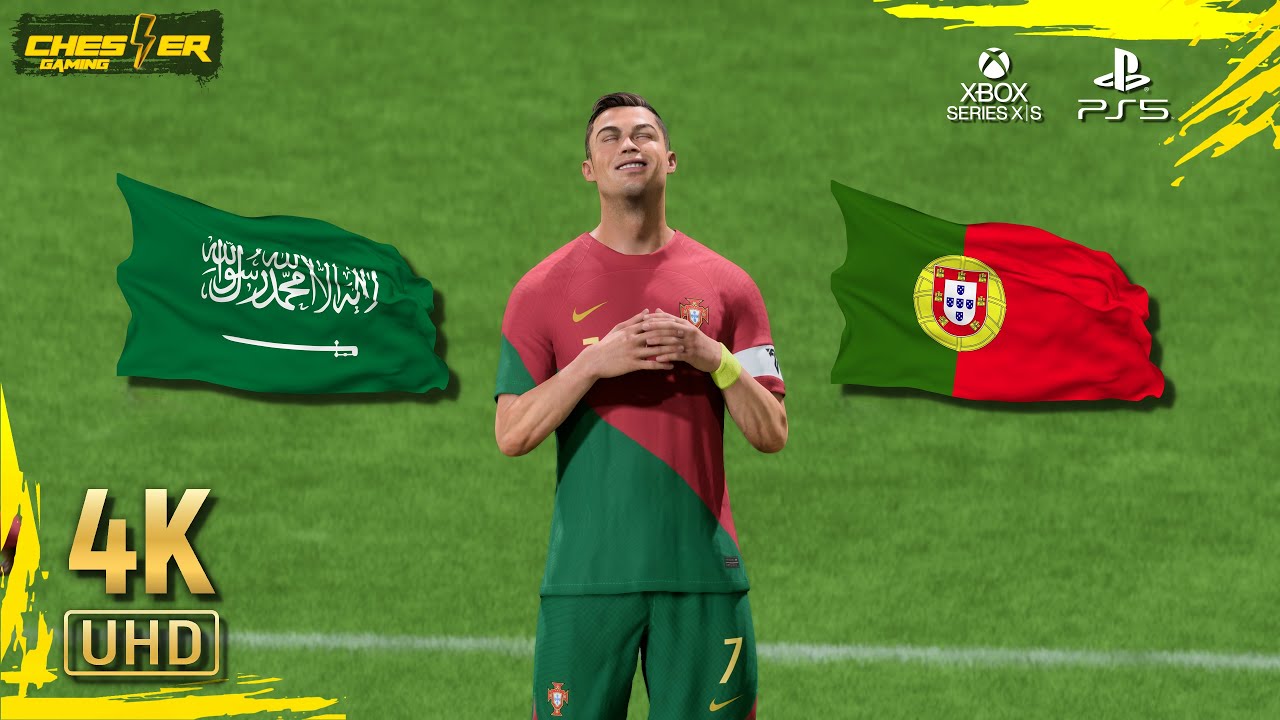 فيفا 23 - السعودية ضد البرتغال -  بتعليق فارس عوض النسخة المحسنة - بلاي ستيشن 5