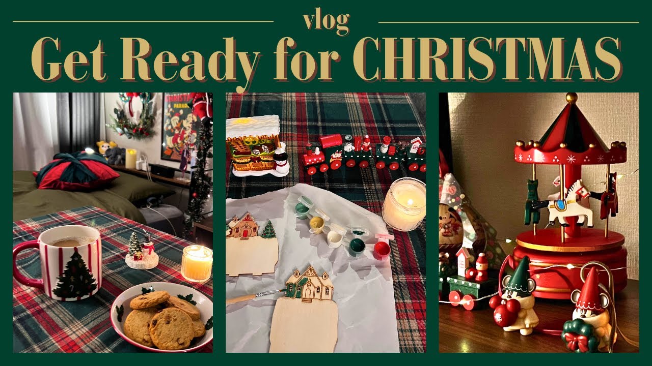【Christmas】ひとり暮らしのクリスマスの準備🎄🍂｜部屋を冬仕様に模様替え＆ショッピングvlog☃️