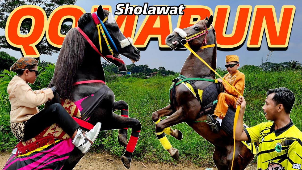 KUDA ○ Naik kuda Jingkrak Atraksi | Naik delman | Kuda Delman | Horse riding | Sholawatan Qomarun