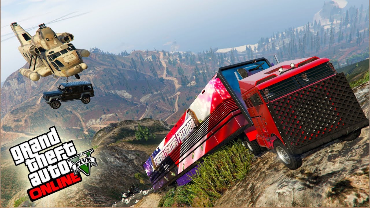 RETO SUBIR EL CENTRO DE OPERACIONES  AL MONTE CHILIAD!!!  -  GTA V ONLINE - EPICO!!!