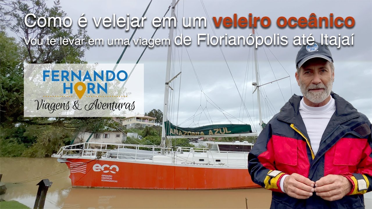 Como é velejar em um veleiro oceânico | Vou te levar em uma viagem de Florianópolis até Itajaí