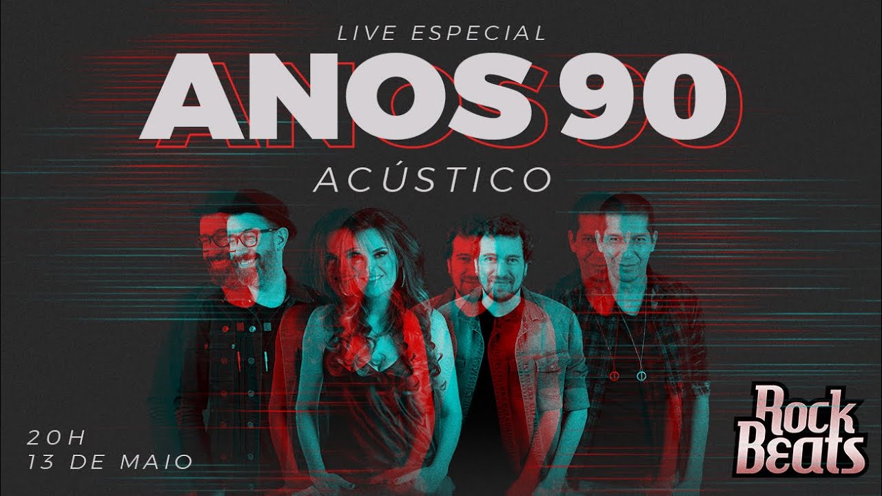 Rock Beats LIVE | Especial Anos 90 Acústico | Pop Rock Nacional e internacional | #CurtaEmCasa