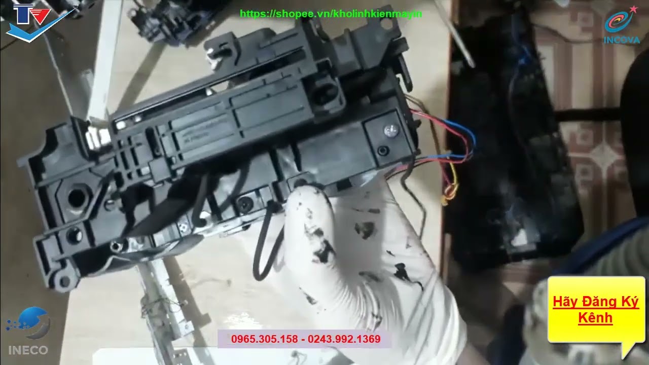 Sửa máy in canon IX 6770 6860 IP 8770 lỗi error 5C00 nháy 2 đèn luân phiên 4 lần lỗi cụm bơm hút