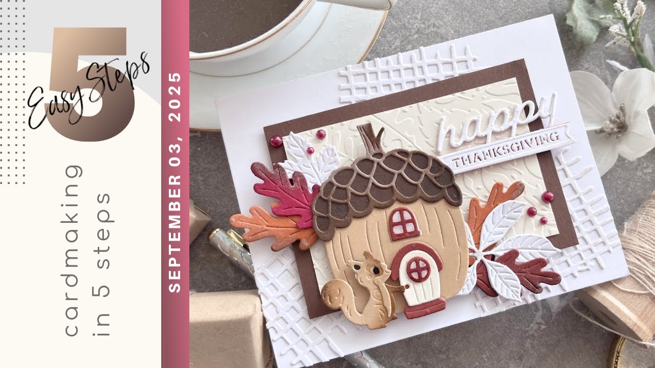 CARDMAKING IN 5 EASY STEPS | Crafting Fall Card Projects with Spellbinders September 2025 Clubs