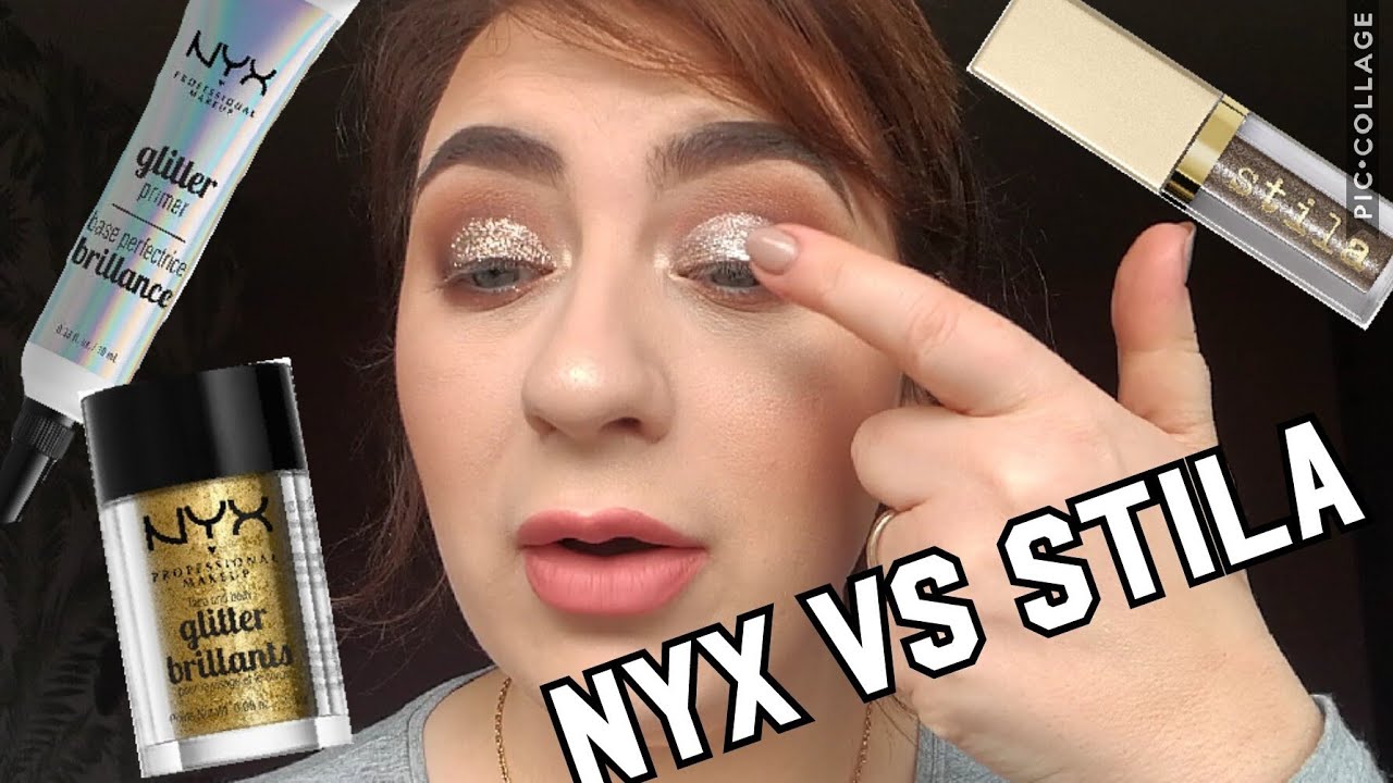 NYX VS. STILA | GLITTER EYESHADOW | FIRST IMPRESSIONS