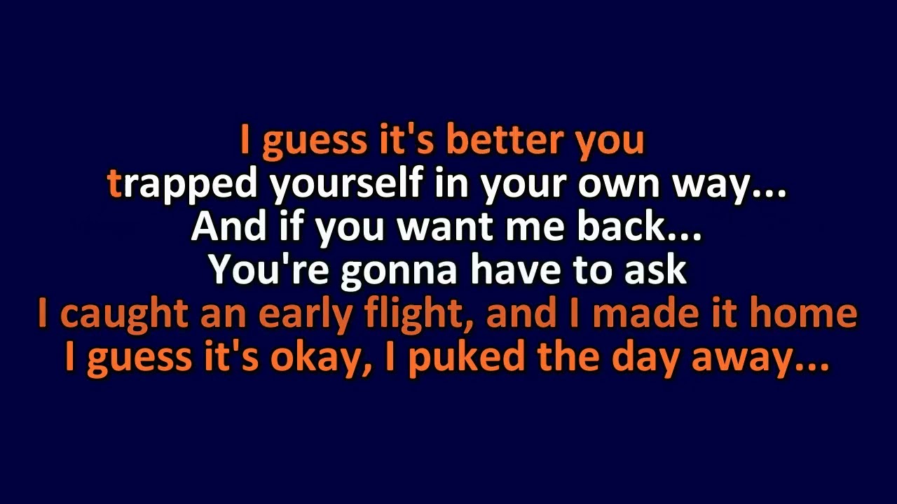 The Used - Buried Myself Alive - Karaoke Instrumental Lyrics - ObsKure