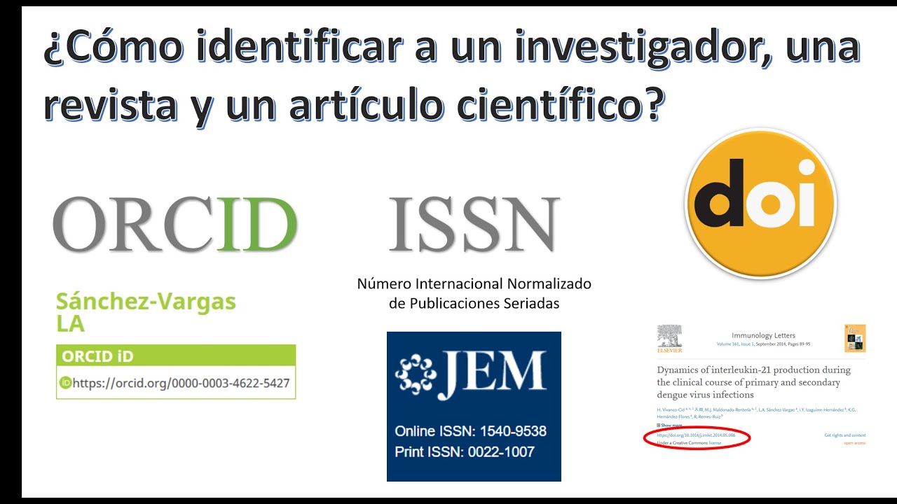 ¿Cómo Identificar 🔎 a un Investigador, una Revista y un Artículo Científico? [SUSCRIBETE 🙏👍🔔]