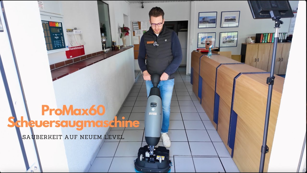 Promax 60: Die kompakte Scheuersaugmaschine für perfekte Reinigung | Graefer Maschinen