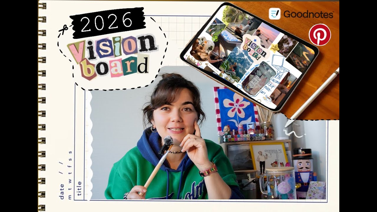 2026 Dijital Vision Board Hazırlıyoruz #goodnotes & #pinterest