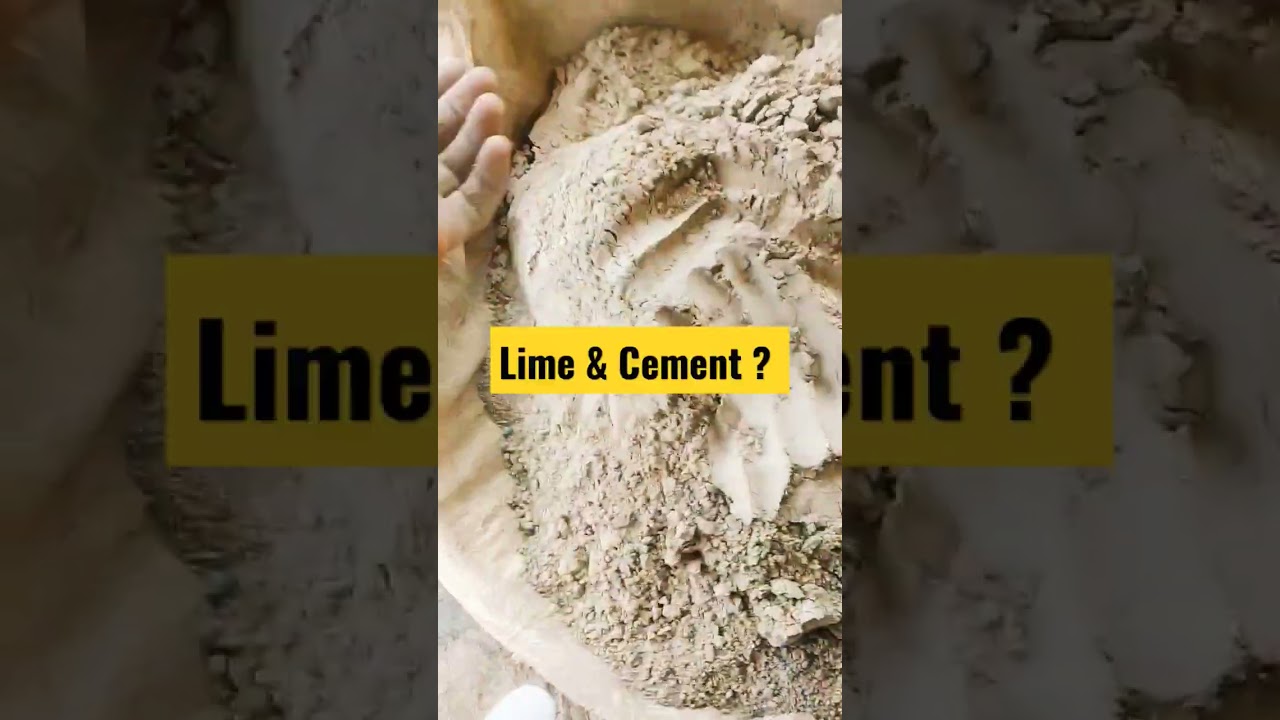 Defrence Between Lime & Cement #shorts #cement