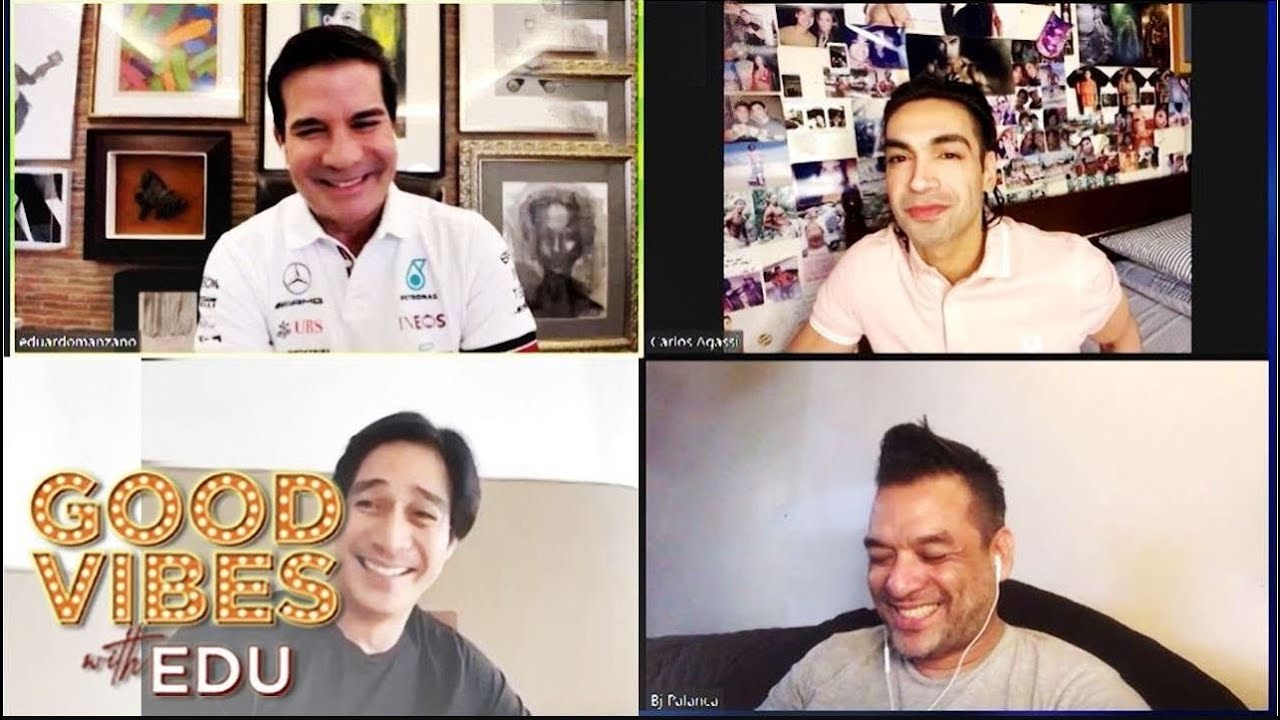 Edu Manzano reunites the Hunks: Carlos Agassi, BJ Palanca and Piolo Pascual | Good Vibes with Edu