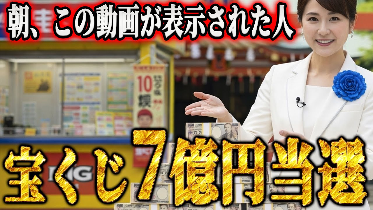※５秒以内に再生できた人は1月中に金運が引き寄せられます。『ギャンブル依存症だった男性が宝くじに当選し人生激変‼︎』