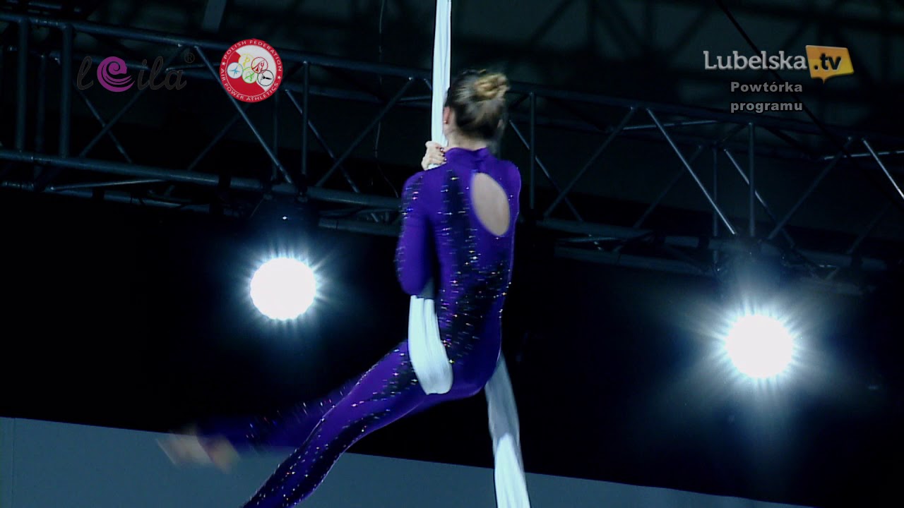 World Air Power Athletics Championship 2017. Aerial silks. 1-st place in categoty Women Prof. B.