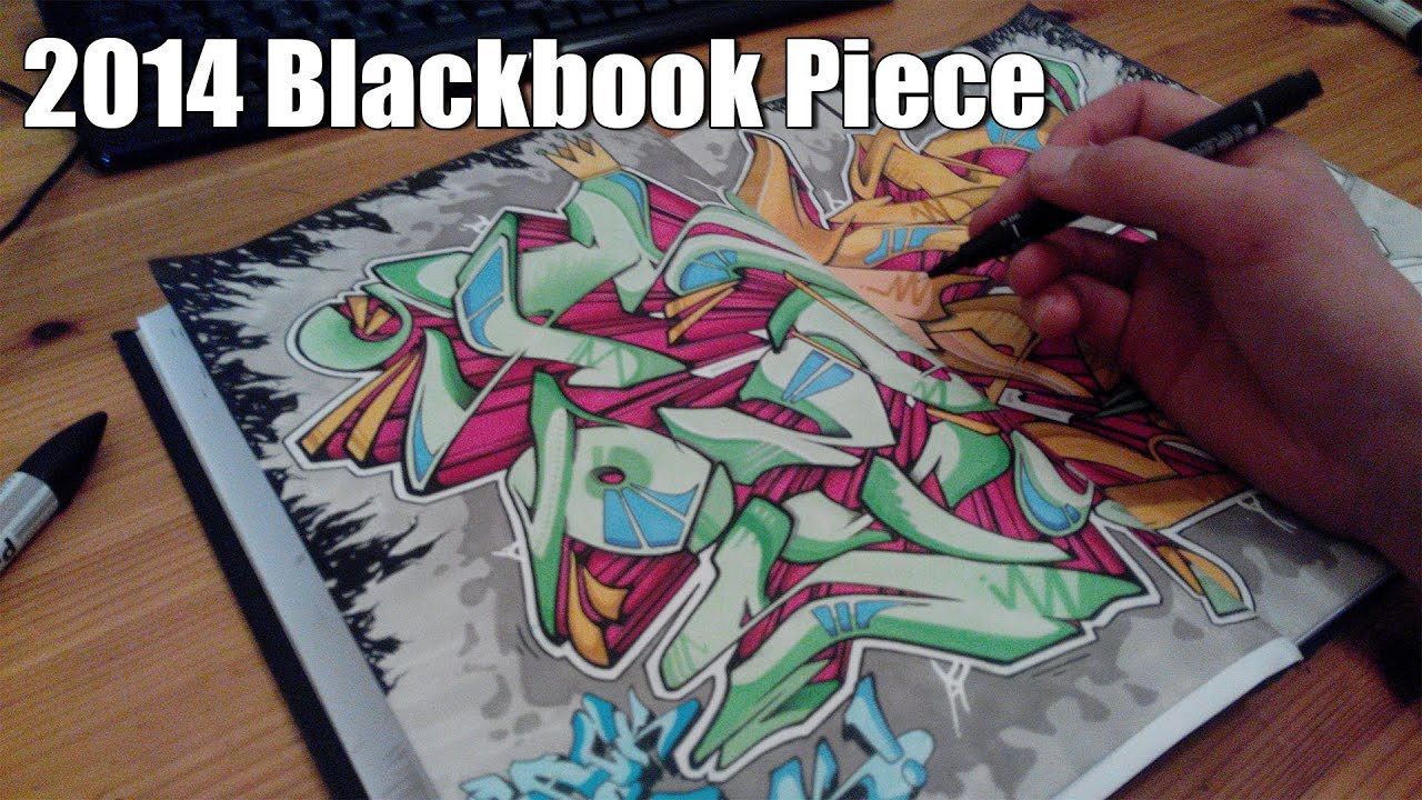 PSYM 2014 Graffiti sketch Blackbook Piece [HD 1080]