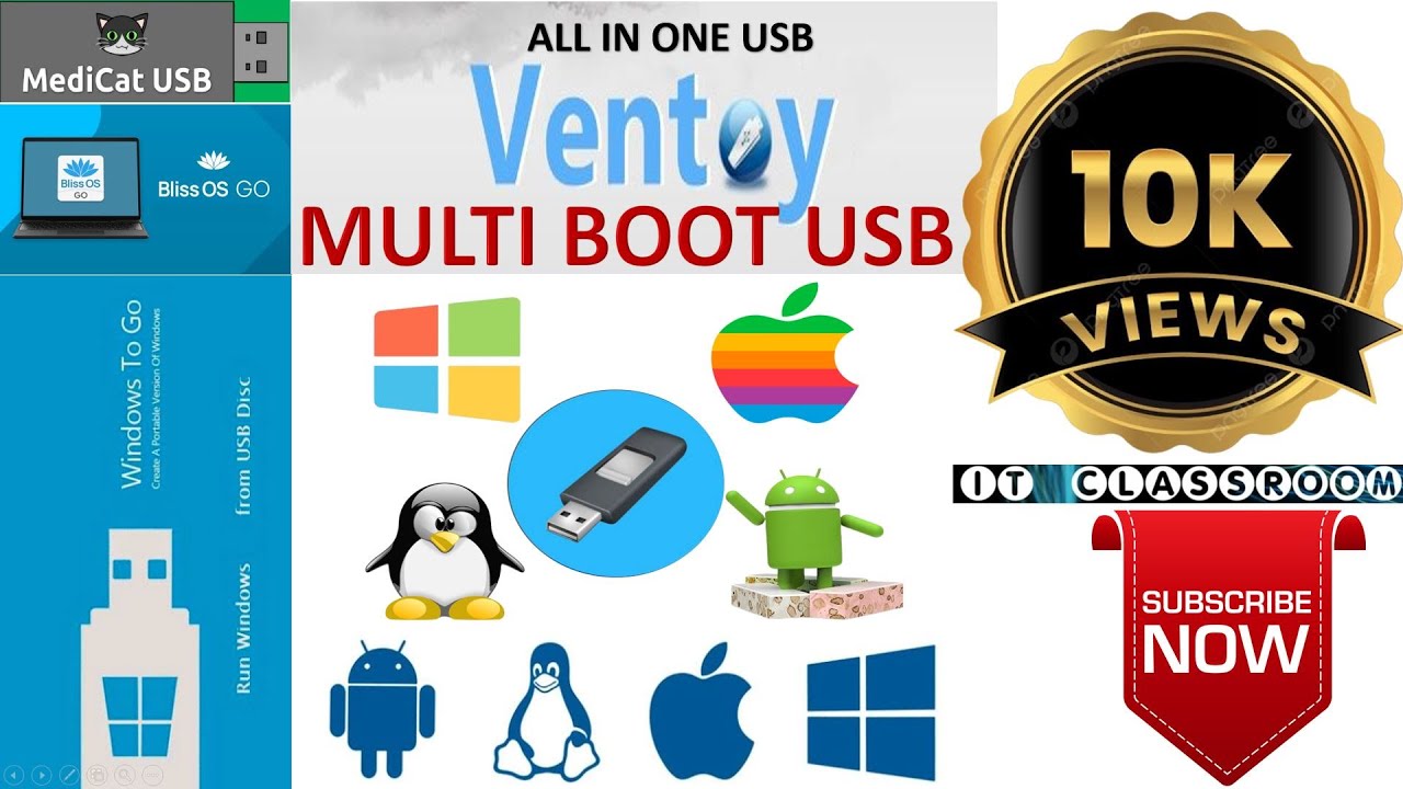 VENTOY MULTI-BOOT USB UEFI и Legacy MultiBoot Flash Drive