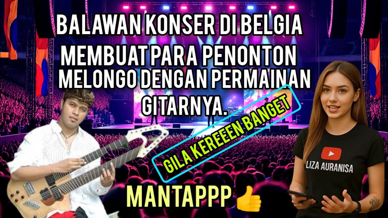 Wayan Balawan konser di Belgia!!membuat penonton melongo dengan permainan gitarnya.