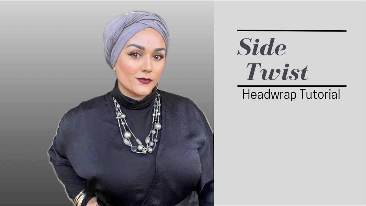Side Twist Easy Tichel Tutorial Headwrap Turban Tutorial