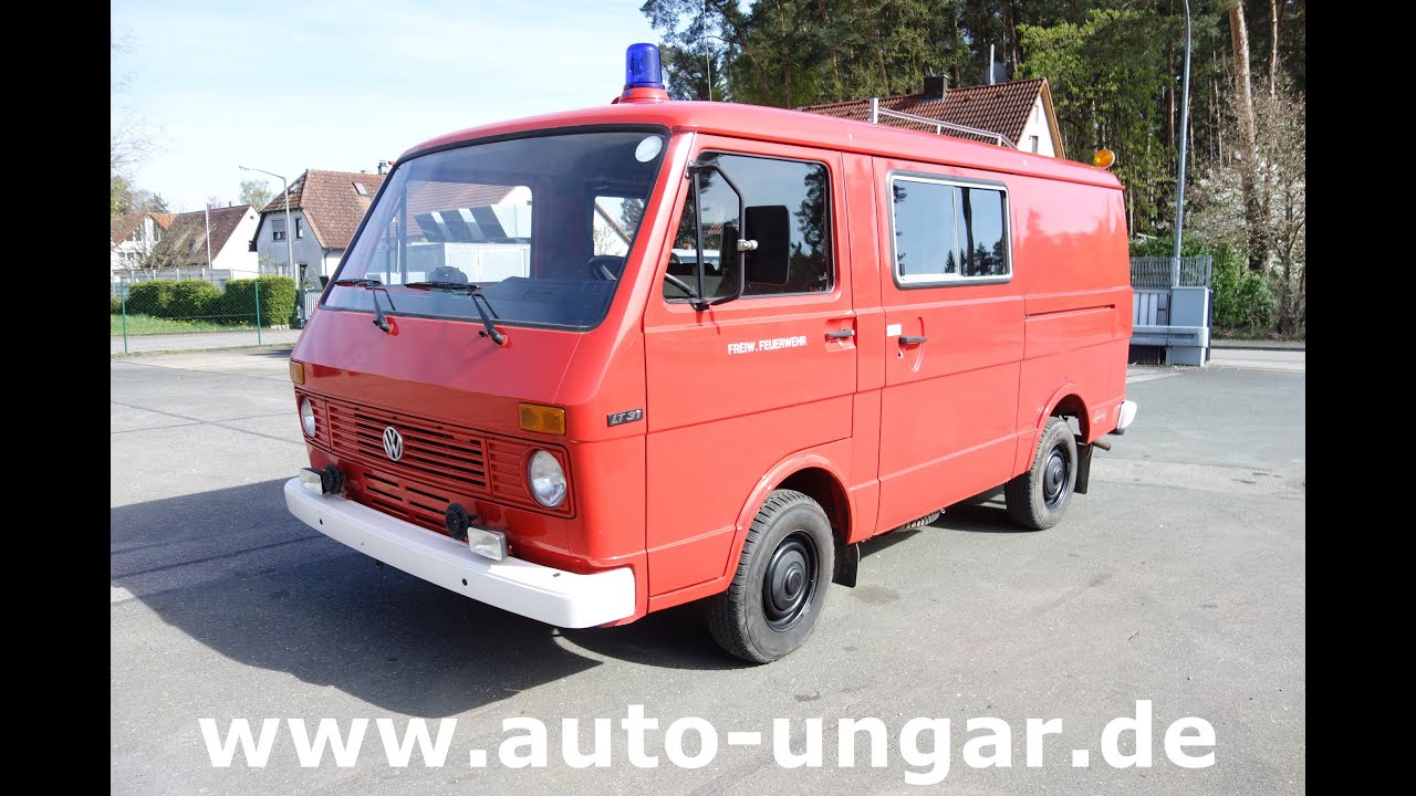 VW LT31 Feuerwehr TSF Ludwig-Ausbau Oldtimer Bj. 1986 6-Zylinder Benzin www.auto-ungar.de