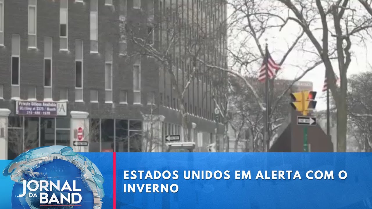 EUA podem ter fim de semana mais gelado dos últimos anos | Jornal da Band
