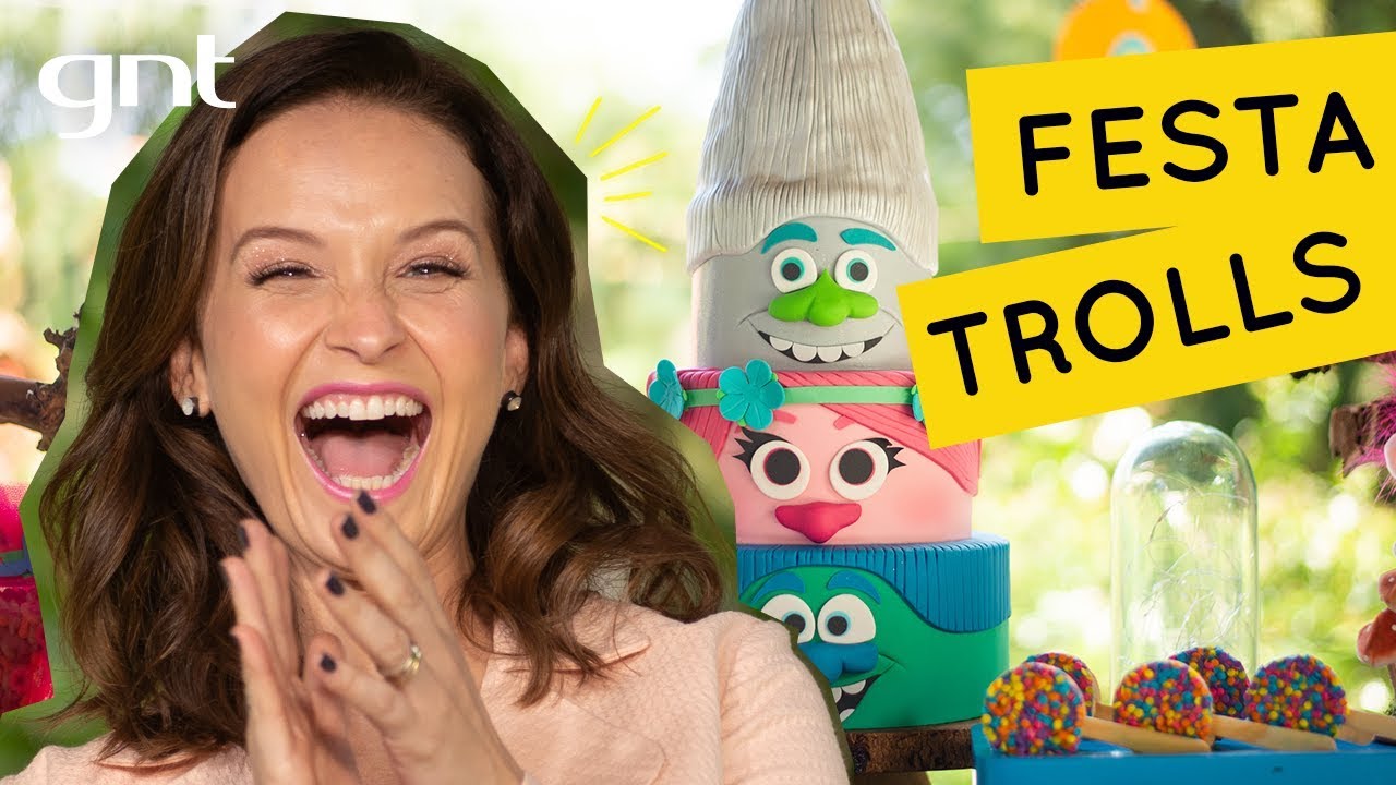 Festa de criança com tema Trolls | Decoração Infantil | Fazendo a Festa