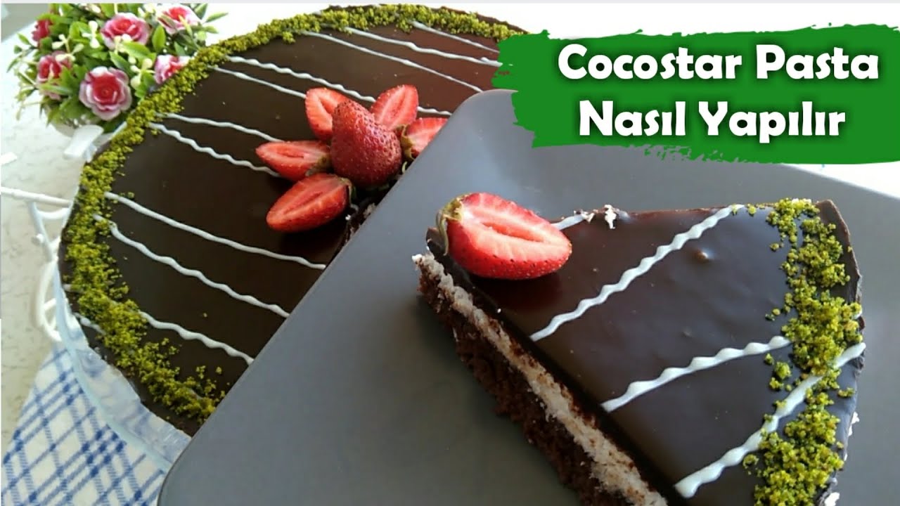 Beğeni rekoru kıracak💥Cocostar Pasta tarifi/Çikolatalı hindistan cevizli