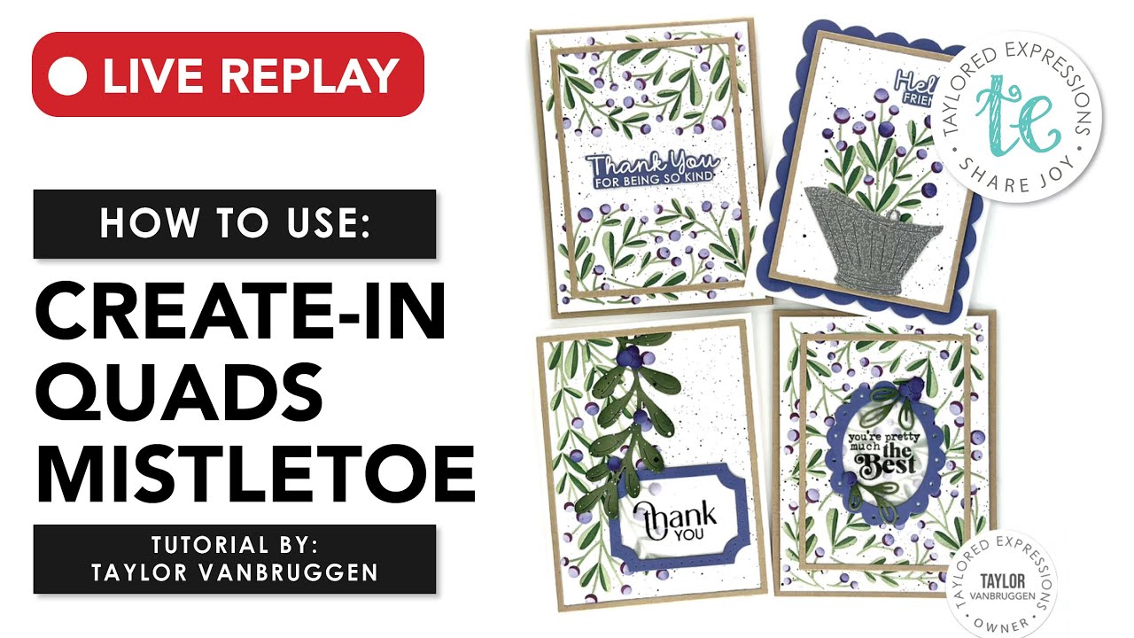 4 Non-Christmasy Ways to Use Create-in-Quads Mistletoe | Stretch Your Stencils