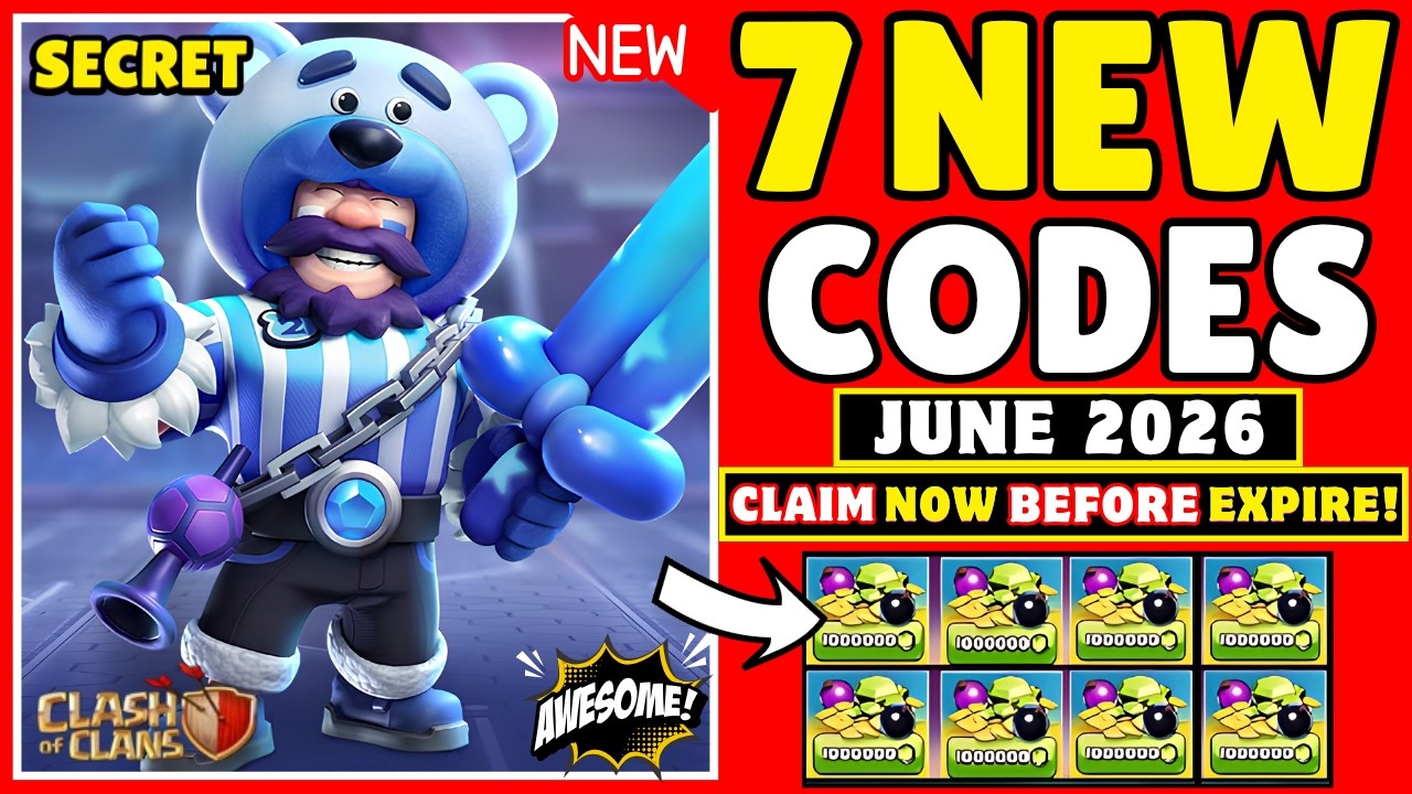JUNE NEW CODES* CLASH OF CLANS REDEEM CODES 2026-CLASH OF CLANS CODES 2026-CLASH OF CLANS CODES