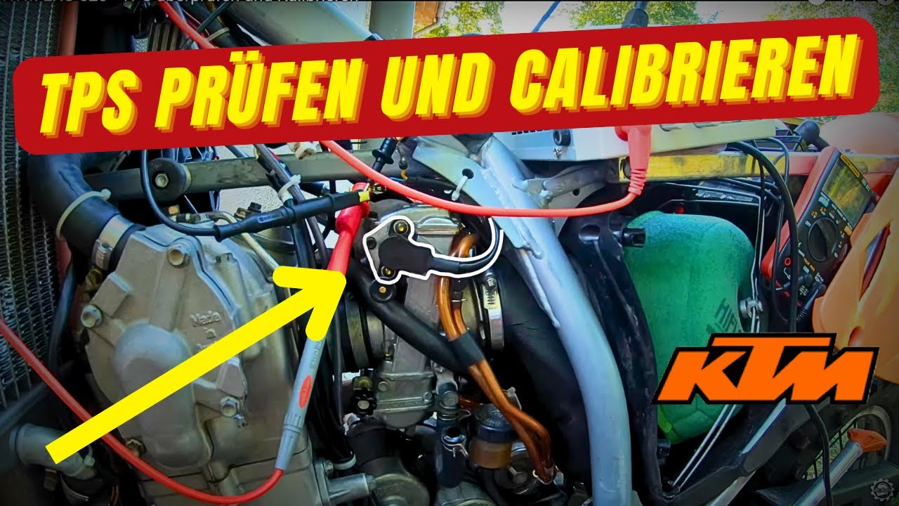 KTM EXC 520 - TPS überprüfen und Kalibrieren