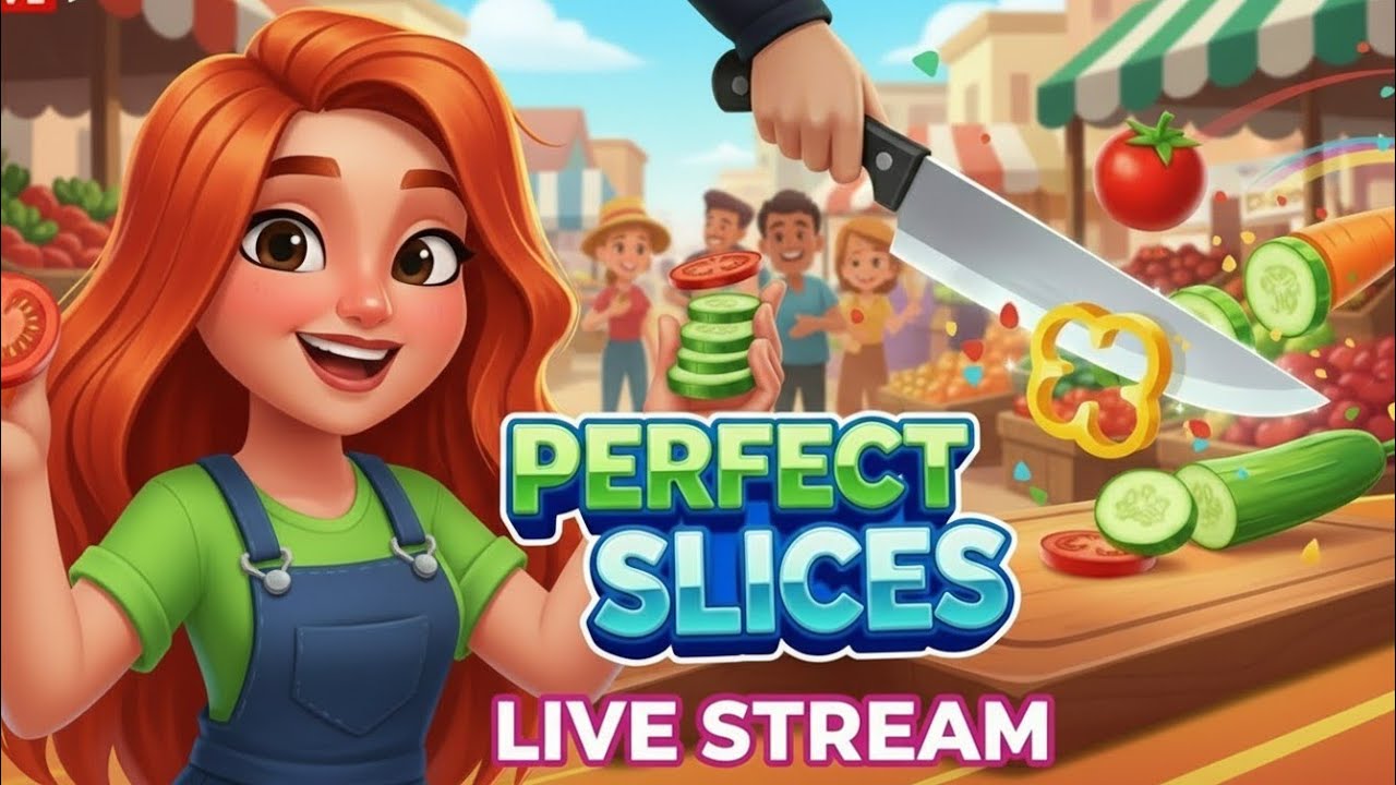 Live 🔴 perfect slices 🔪🍅 (Part-207) #shorts #live #perfectslice #trending #asmr #cuttinggame