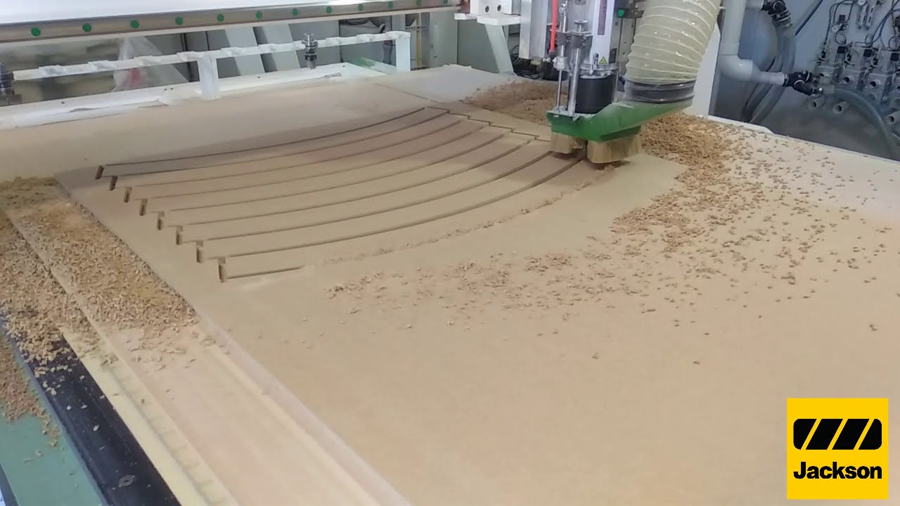 CNC 3-Axis router cutting with vacuum and dust extraction